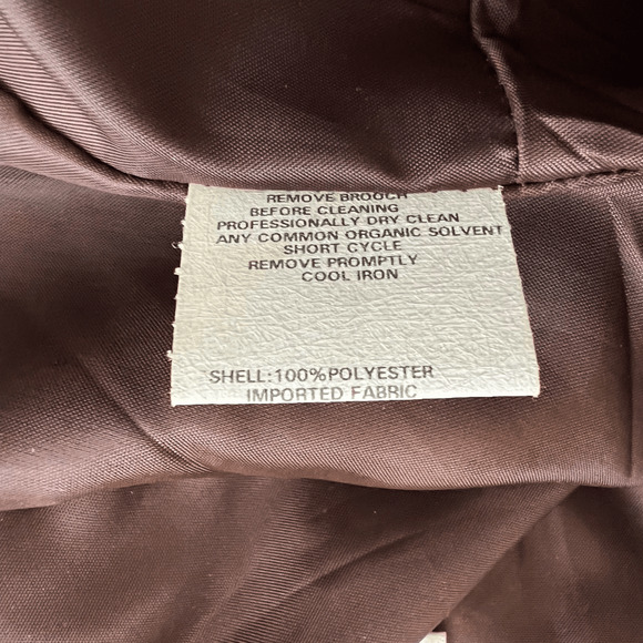 Vintage Jessica McClintok Gunne Sax Dress Womens 3/4 Retro 90s 80s Satin Dot - Picture 11 of 12